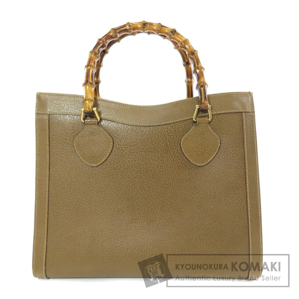 Gucci Bamboo 2way Handbag Leather